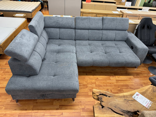 Couch Sofa Wohnlandschaft +USB +elektr. Sitztiefenverstellung +Kopfstützenverstellung +Stauraum +Rückenlehnenverstellung