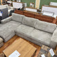 Sofa Couch Wohnlandschaft +Teddy-Cord +Kissen +Grau oder Beige