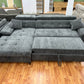 Sofa Couch + Bettfunktion + Stauraum + Kopfteile verstellbar