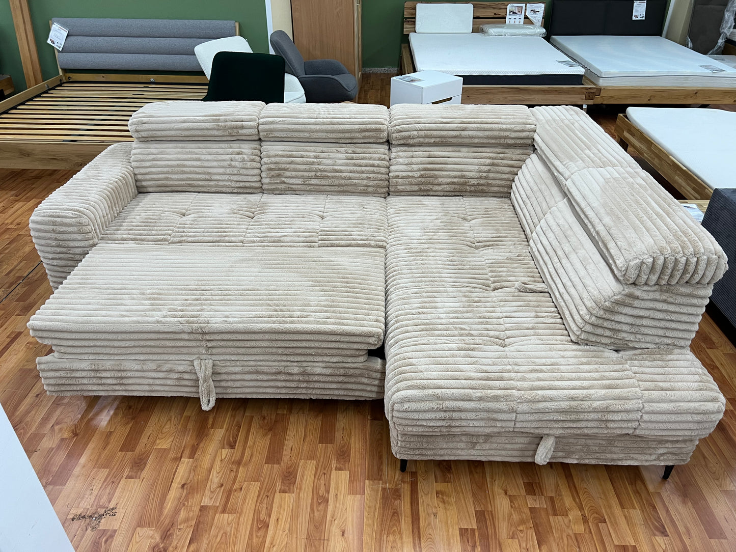 Sofa Couch + Bettfunktion  + Stauraum  + Kopfteile verstellbar  + Armlehne verstellbar  + Kissen + Sofort Abholbereit oder lieferbar