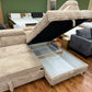 Sofa Couch + Bettfunktion  + Stauraum  + Kopfteile verstellbar  + Armlehne verstellbar  + Kissen + Sofort Abholbereit oder lieferbar