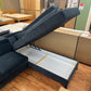 Sofa Couch + Bettfunktion  + Stauraum  + Kopfteile verstellbar  + Armlehne verstellbar + Kissen