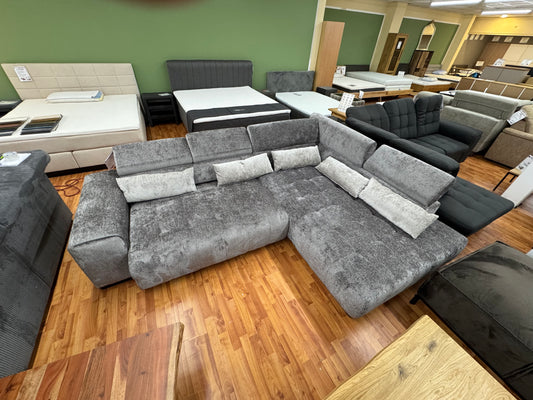 Couch Sofa Wohnlandschaft +Kissen +elektr. Sitztiefenverstellung +Kopfstützenverstellung