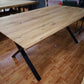 Esstisch Tisch+ Massivholz Eiche+ Schweizer Kante 220x100cm