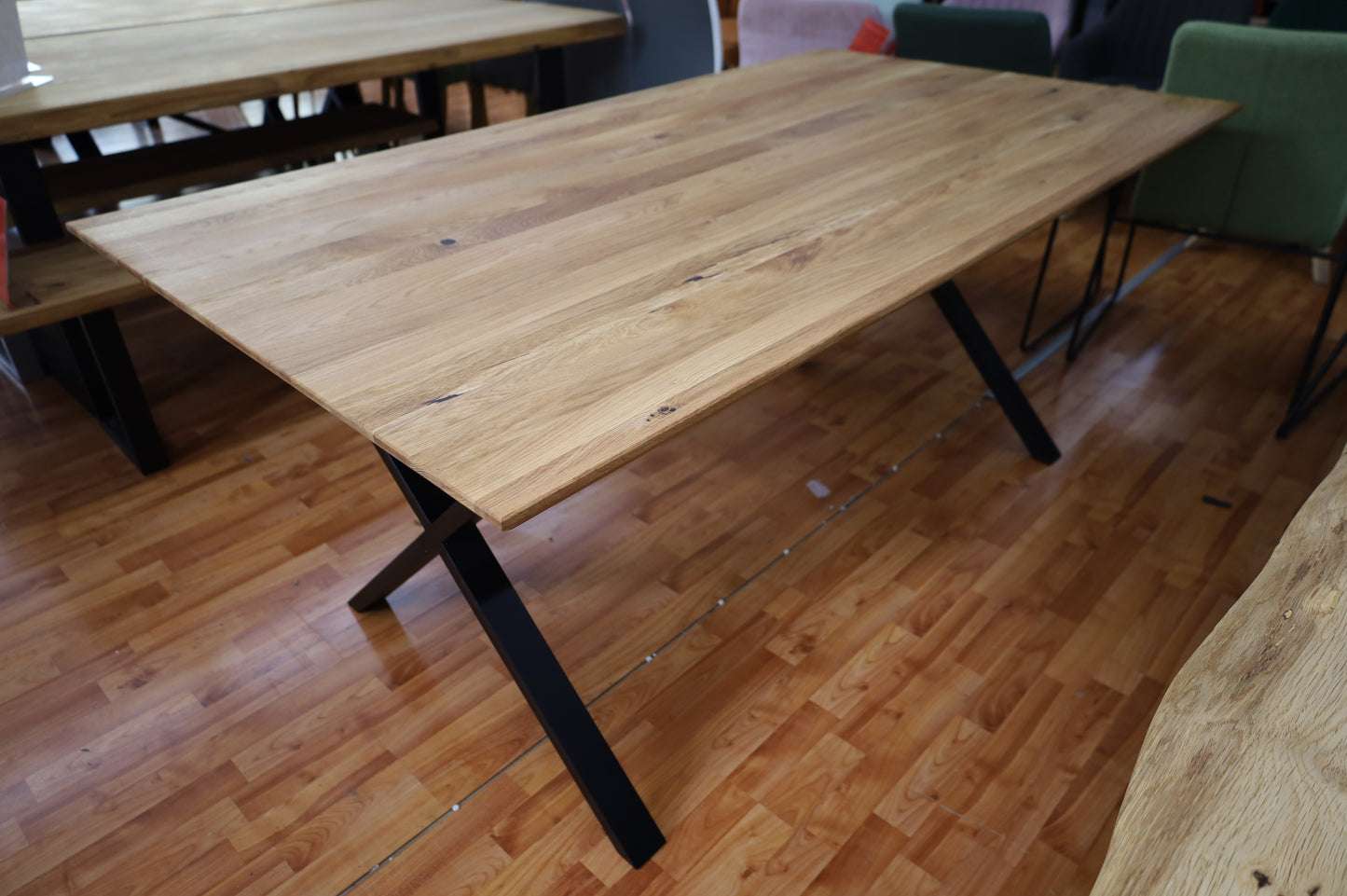 Esstisch Tisch+ Massivholz Eiche+ Schweizer Kante 220x100cm