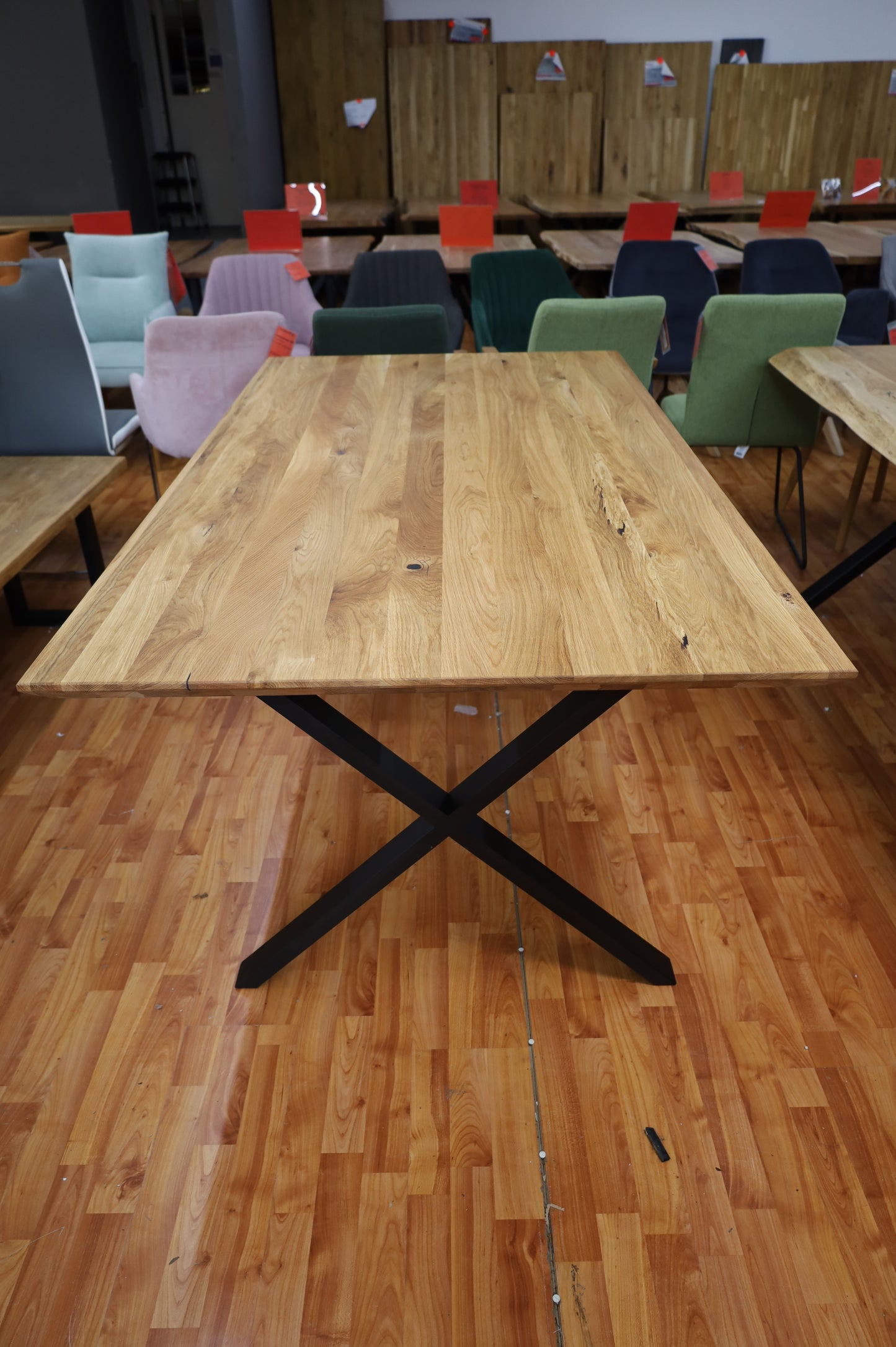 Esstisch Tisch+ Massivholz Eiche+ Schweizer Kante 180x100cm