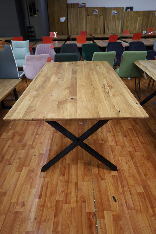 Esstisch Tisch+ Massivholz Eiche+ Schweizer Kante 200x100cm