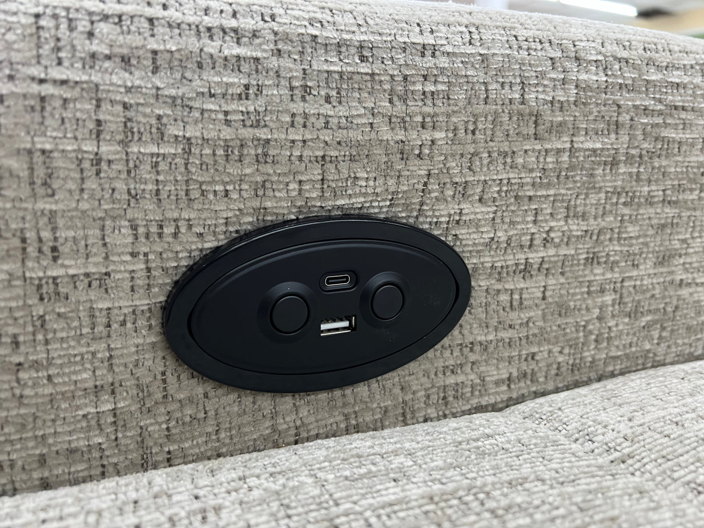 Sofa Couch + Elektrische Sitztiefe + Stauraum + Rückentiefen verstellbar