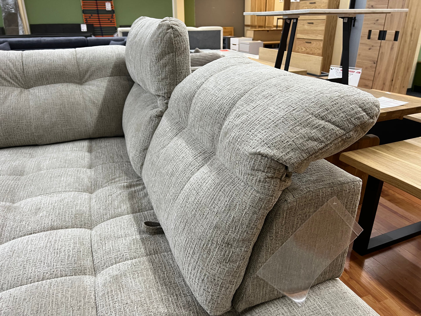 Sofa Couch + Elektrische Sitztiefe + Stauraum + Rückentiefen verstellbar