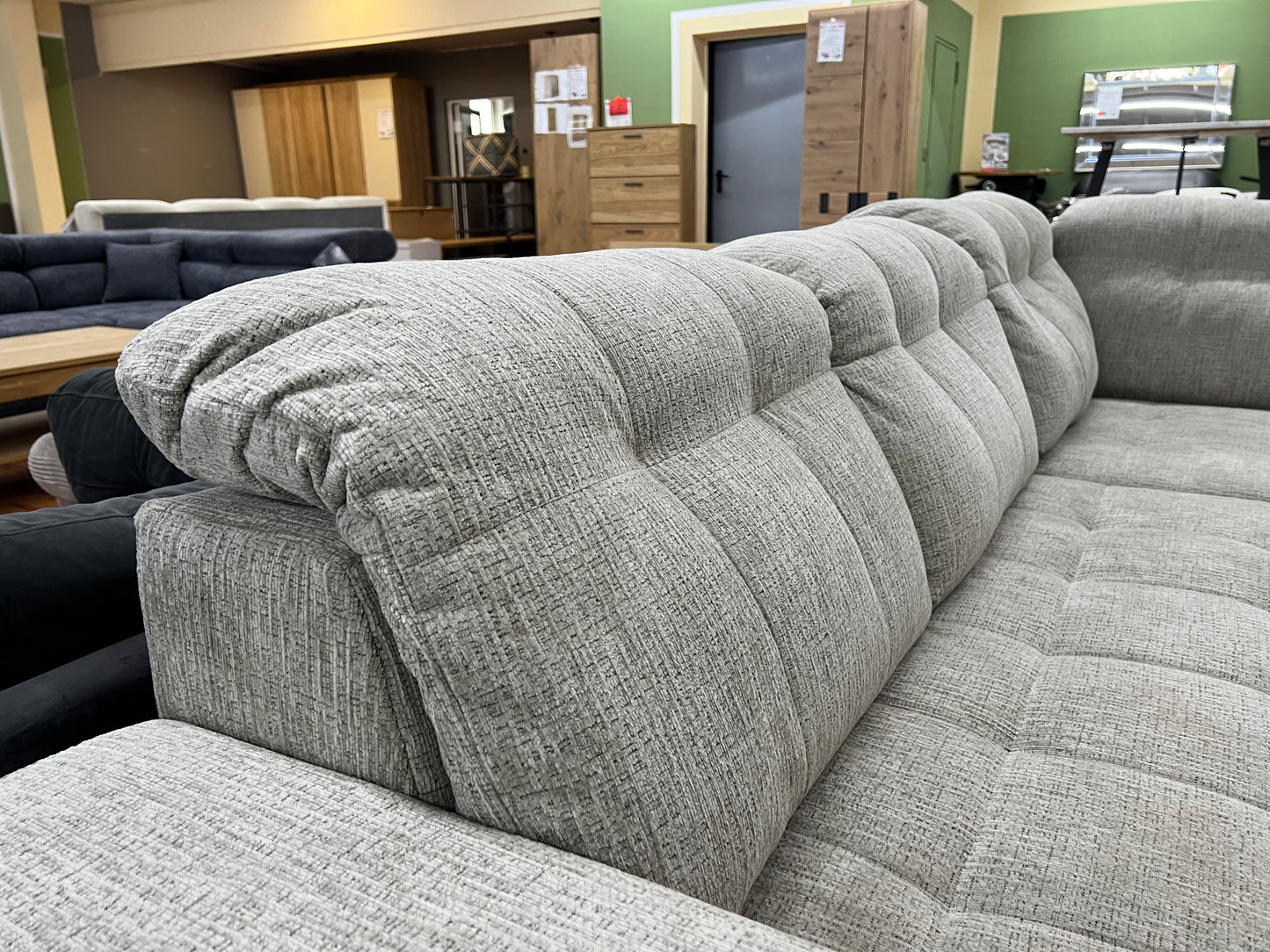 Sofa Couch + Elektrische Sitztiefe + Stauraum + Rückentiefen verstellbar