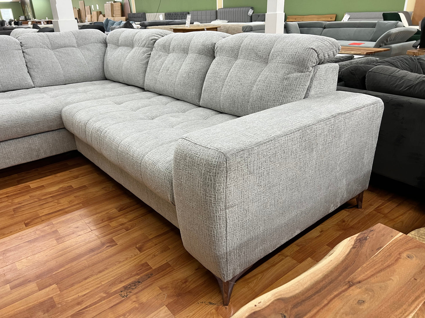 Sofa Couch + Elektrische Sitztiefe + Stauraum + Rückentiefen verstellbar