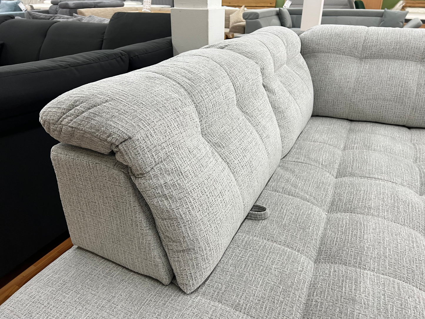 Sofa Couch + Elektrische Sitztiefe + Stauraum + Rückentiefen verstellbar