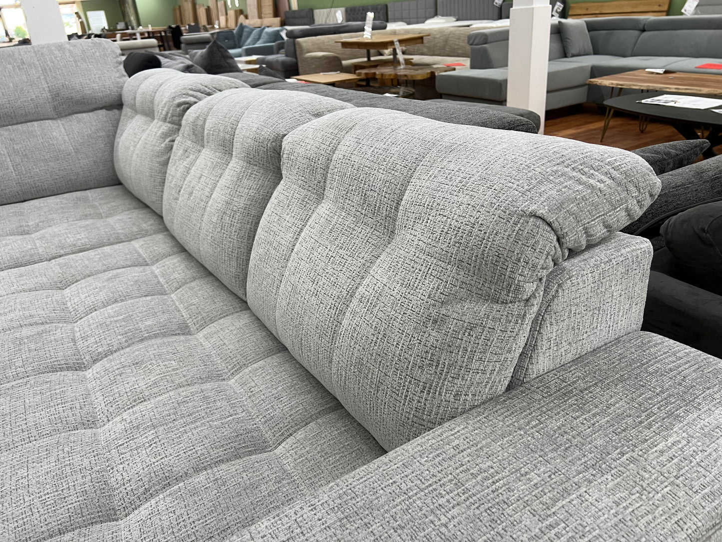 Sofa Couch + Elektrische Sitztiefe + Stauraum + Rückentiefen verstellbar