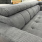 Sofa Couch Wohnlandschaft + Elektrische Sitztiefe + Kopfteile verstellbar + Cord