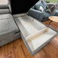 Sofa Couch Wohnlandschaft + Bettfunktion + Stauraum + Kopfteile verstellbar