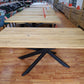 Esstisch Tisch + Massivholz Eiche + Stern Gestell  180x100cm