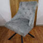 Esszimmerstuhl Stuhl + Chesterfield + Samst Stoff +Drehbar
