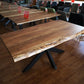 Esstisch Tisch + Massivholz Akazie +Echte Baumkante 240x100cm