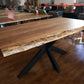 Esstisch Tisch + Massivholz Akazie +Echte Baumkante 220x100cm