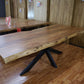 Esstisch Tisch + Massivholz Akazie +Echte Baumkante 180x90cm