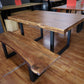 Esstisch Tisch + Massivholz Akazie +Echte Baumkante 240x100cm