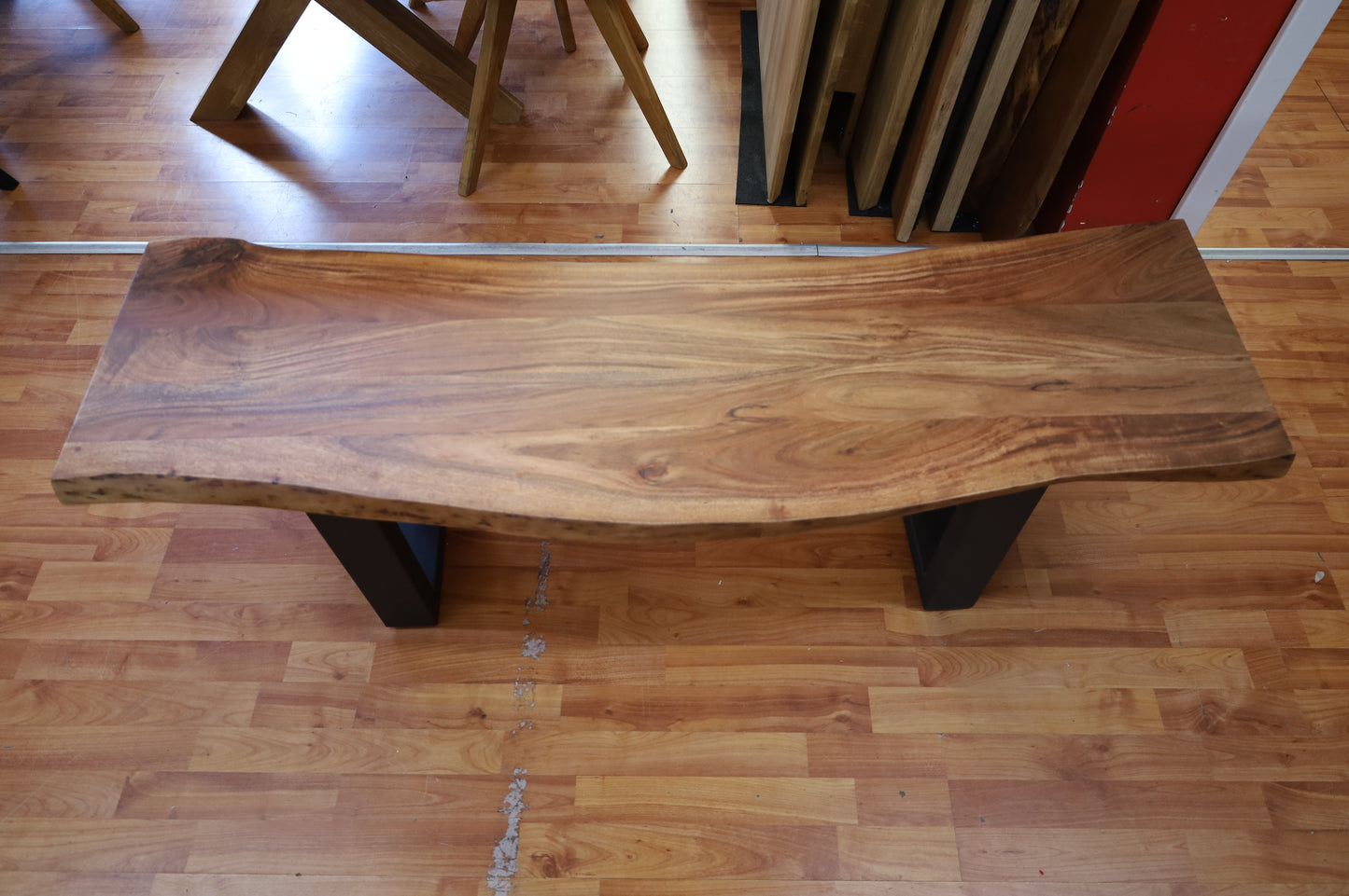 Esstisch Tisch + Massivholz Akazie +Echte Baumkante 120x90cm