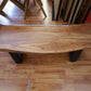 Esstisch Tisch + Massivholz Akazie +Echte Baumkante 140x90cm