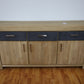 Kommode Sideboard +Front Massivholz Eiche +Schubladen/Ablageflächen