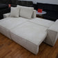 Sofa Couch Wohnlandschaft + Bettfunktion +Stauraum +Armlehnen