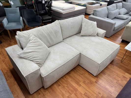 Sofa Couch Wohnlandschaft +Cord +Stauraum +Bettfunktion +Kissen