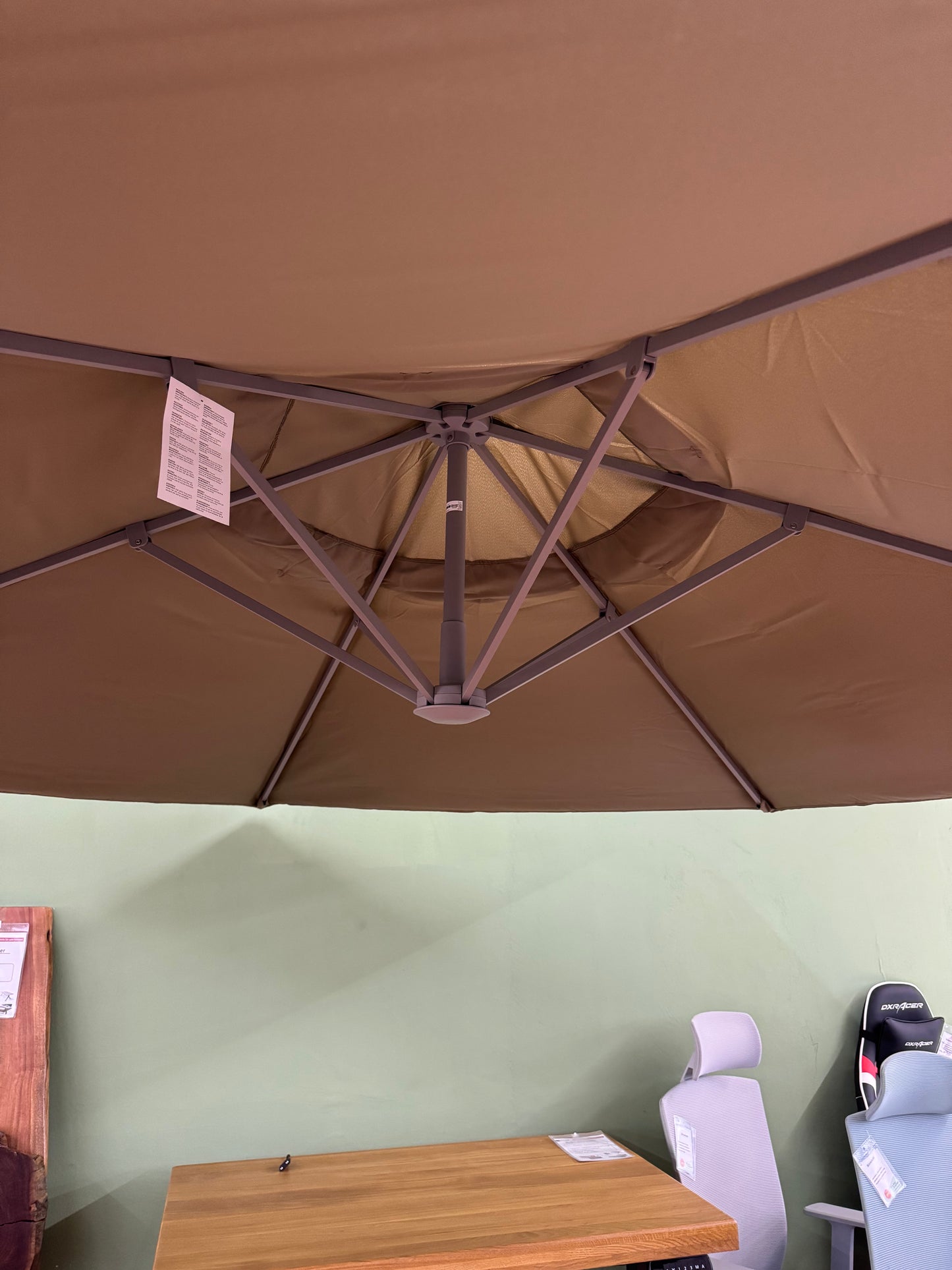 Ampelschirm +300cm +platzsparend +Witterungsbeständig +Aluminiumgestell