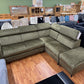 Sofa Couch Wohnlandschaft +Bettfunktion +Stauraum +Hocker