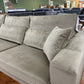 Sofa Couch Wohnlandschaft +Samt +Kissen +Nierenkissen
