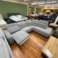 Sofa Couch Wohnlandschaft +Kopfteilverstellung +elektr. Relaxfunktion