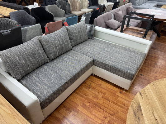 Sofa Couch Wohnlandschaft +Bettfunktion +Stauraum +Kissen