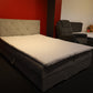 Kastenbett Boxspringbett mit Stauraum + Topper
