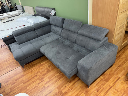 Couch Sofa Wohnlandschaft +Stauraum +elktr. Sitztiefenverstellung +Kopfstützenverstellung +USB-Ladebuchse