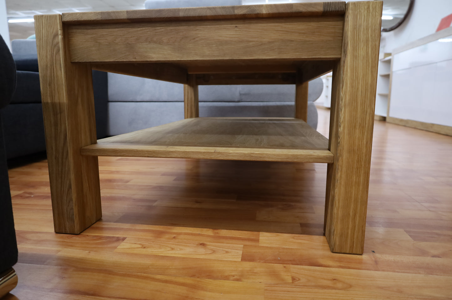 Couchtisch + Massiv Holz Eiche + zusätzliche Ablage