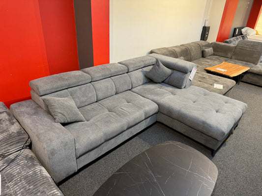 Sofa Couch Wohnlandschaft +Stauraum +Bettfunktion +Kissen +elektr. Sitztiefenverstellung +Kopfstützenverstellung