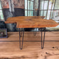 Couchtisch Tisch Beistelltisch +Teak +Vollmassiv +Metallgestell +Einzelstück