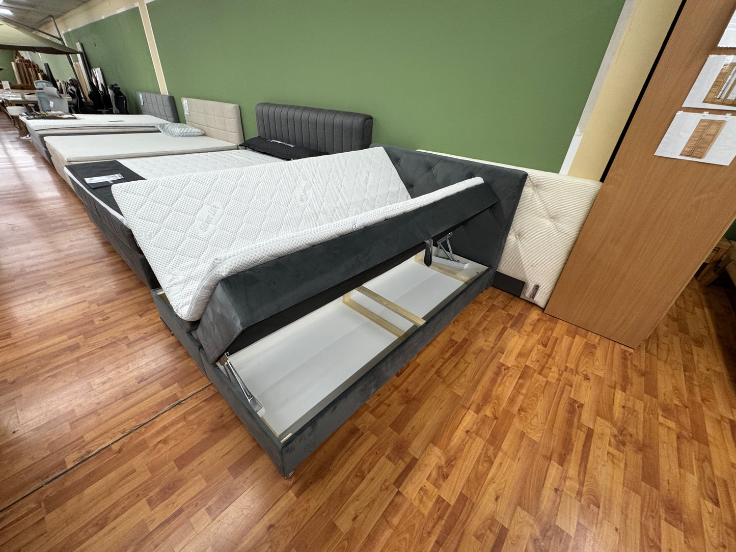 Boxspringbett Bett +Stauraum +Topper +versch. Größen +versch. Stoffe