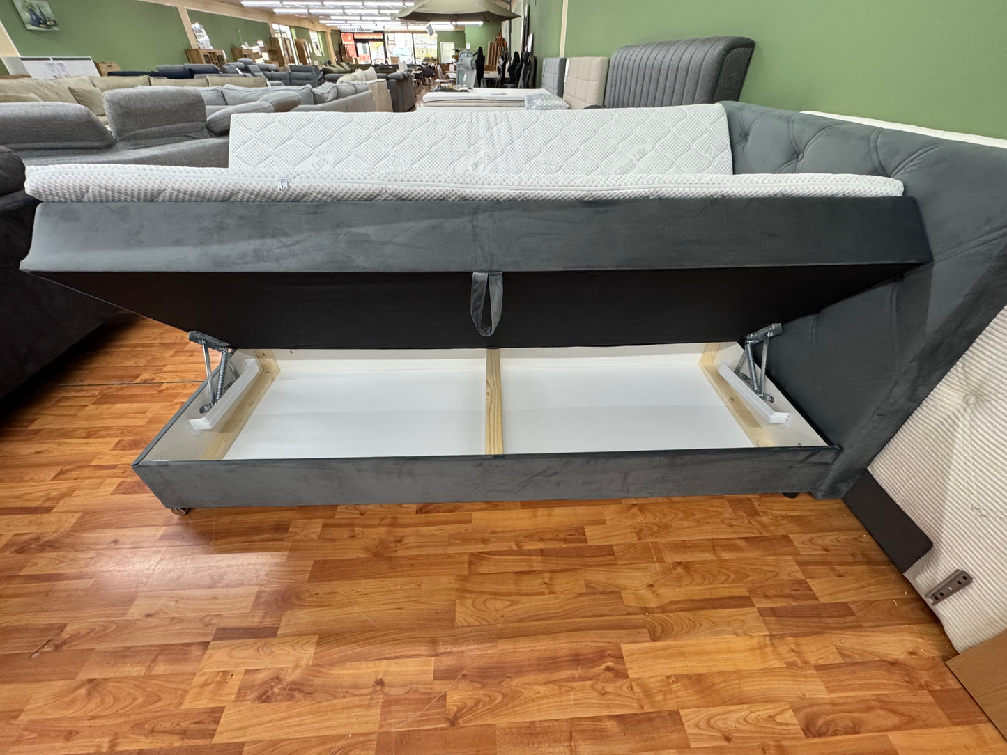 Boxspringbett Bett +Stauraum +Topper +versch. Größen +versch. Stoffe