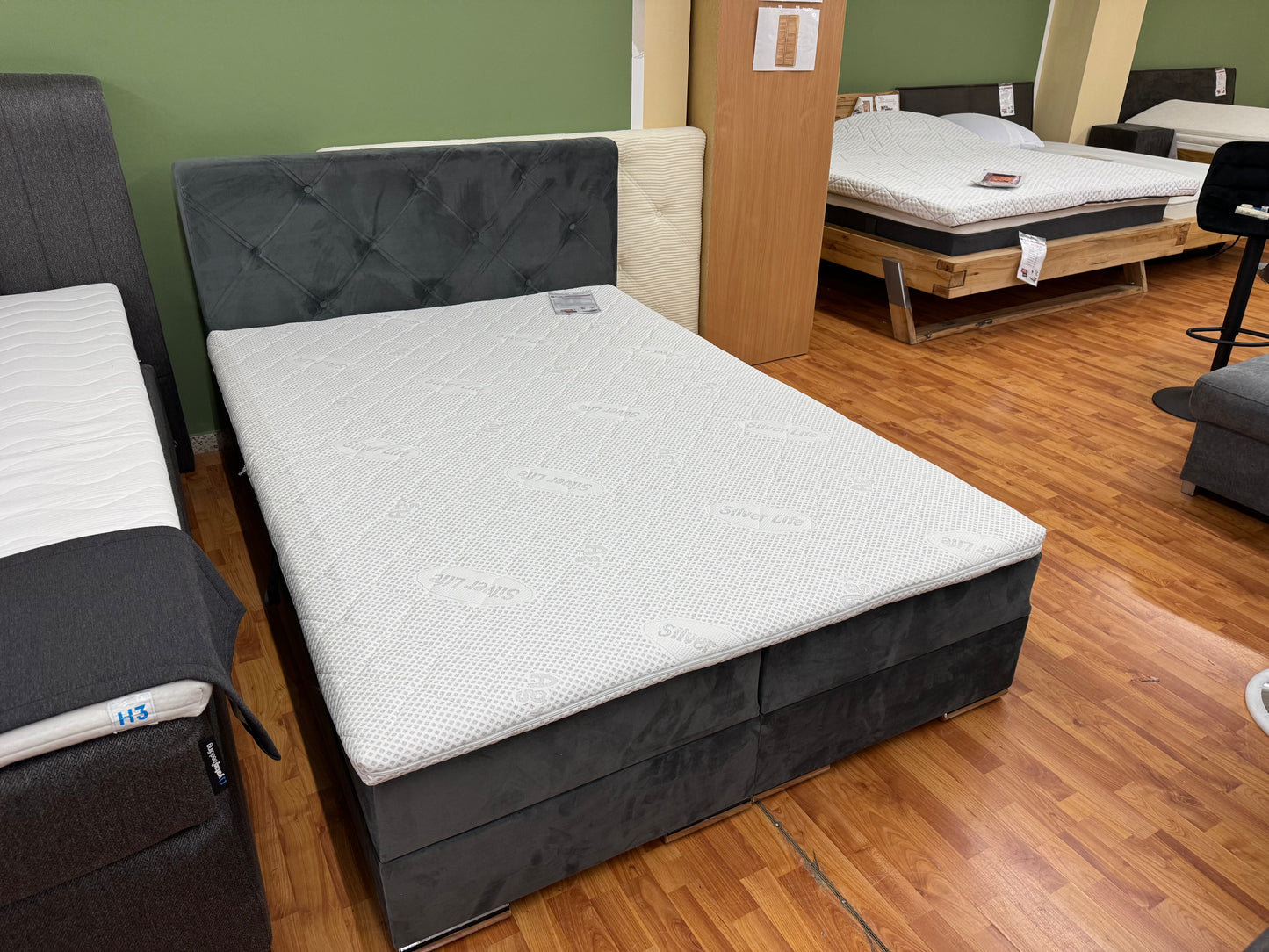 Boxspringbett Bett +Stauraum +Topper +versch. Größen +versch. Stoffe