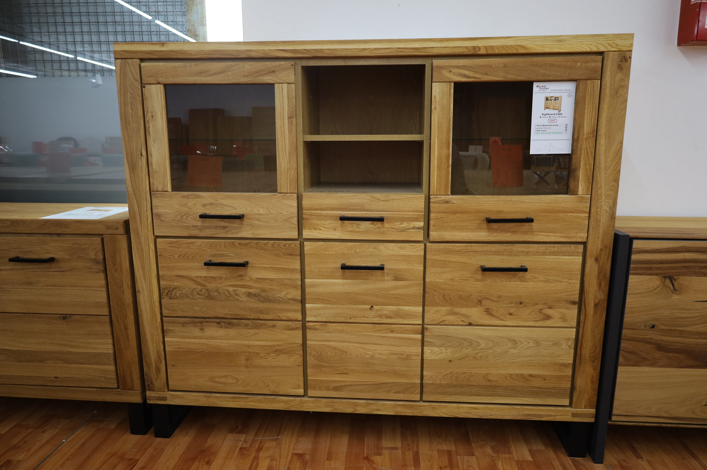 Couchtisch + Massiv Holz Eiche + zusätzliche Ablage