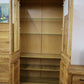 Doppelvitrine + Soft-Cose + Front Massivholz Eiche