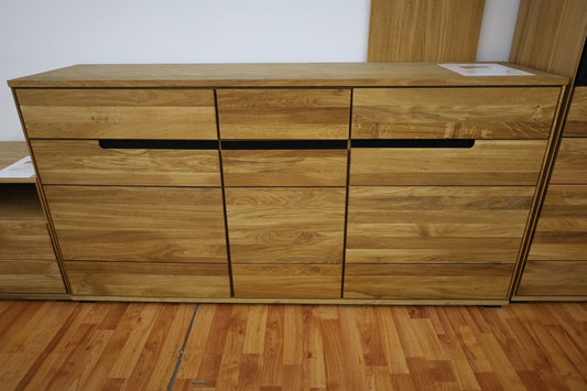 Kommode + Soft-Close + Front Massiv Holz Eiche + Stauraum groß