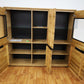 Highboard + Soft-Close + Front Massiv Holz Eiche + Stauraum groß