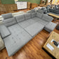 Sofa Couch Wohnlandschaft +Bettfunktion +Stauraum +Kopfkissen