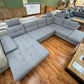 Sofa Couch Wohnlandschaft +Bettfunktion +Stauraum +Kopfkissen