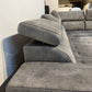 Sofa Couch Wohnlandschaft +Kopfstützenverstellung +elektr. Sitztiefenverstellung +Stauraum